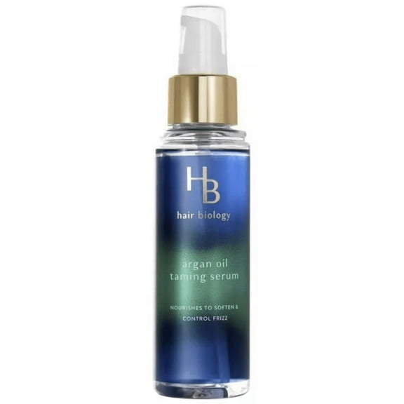 Hair Biology Argan Oil Taming Serum Infused with Biotin, 3.2 fl oz. (1 Pack)