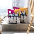thumbnail image 6 of LALILO Throw Pillow Covers Letters Alphabet Word Mom Alphabet Best Cushion Cover 18" x 18", 2 Pack, 6 of 6