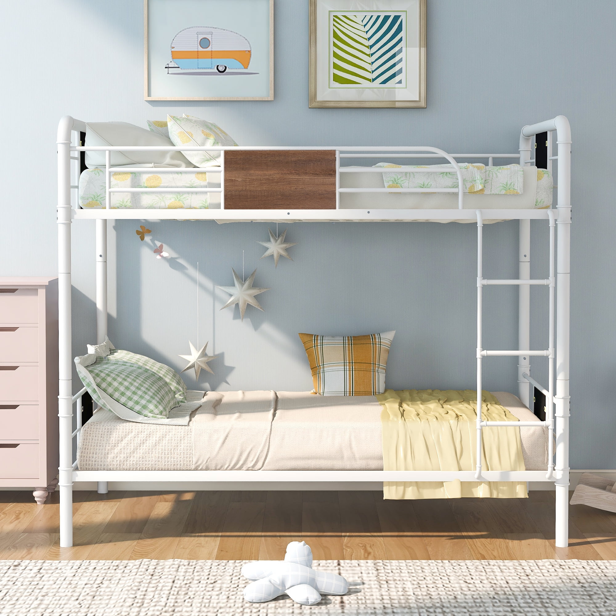 Modernluxe Twin Over Stair Bunk, Abel Staircase Twin Over Full Bunk Bed With Trundle