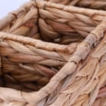 thumbnail image 5 of NWOKYZGH Small Wicker Basket for Organizing with 3-Section, Natural Water Hyacinth Storage Baskets with Dividers for Pantry Shelves, 5 of 9