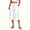 White, variant on Maean Womens Wide Legs Capris Pants Elastic Waisted Drawstring Capri Pant Casual Trousers with Pockets