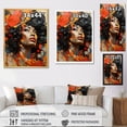 thumbnail image 5 of Designart "African Woman Embracing Paint Collage" African American Art Picture Framed Wall Decor, 5 of 5