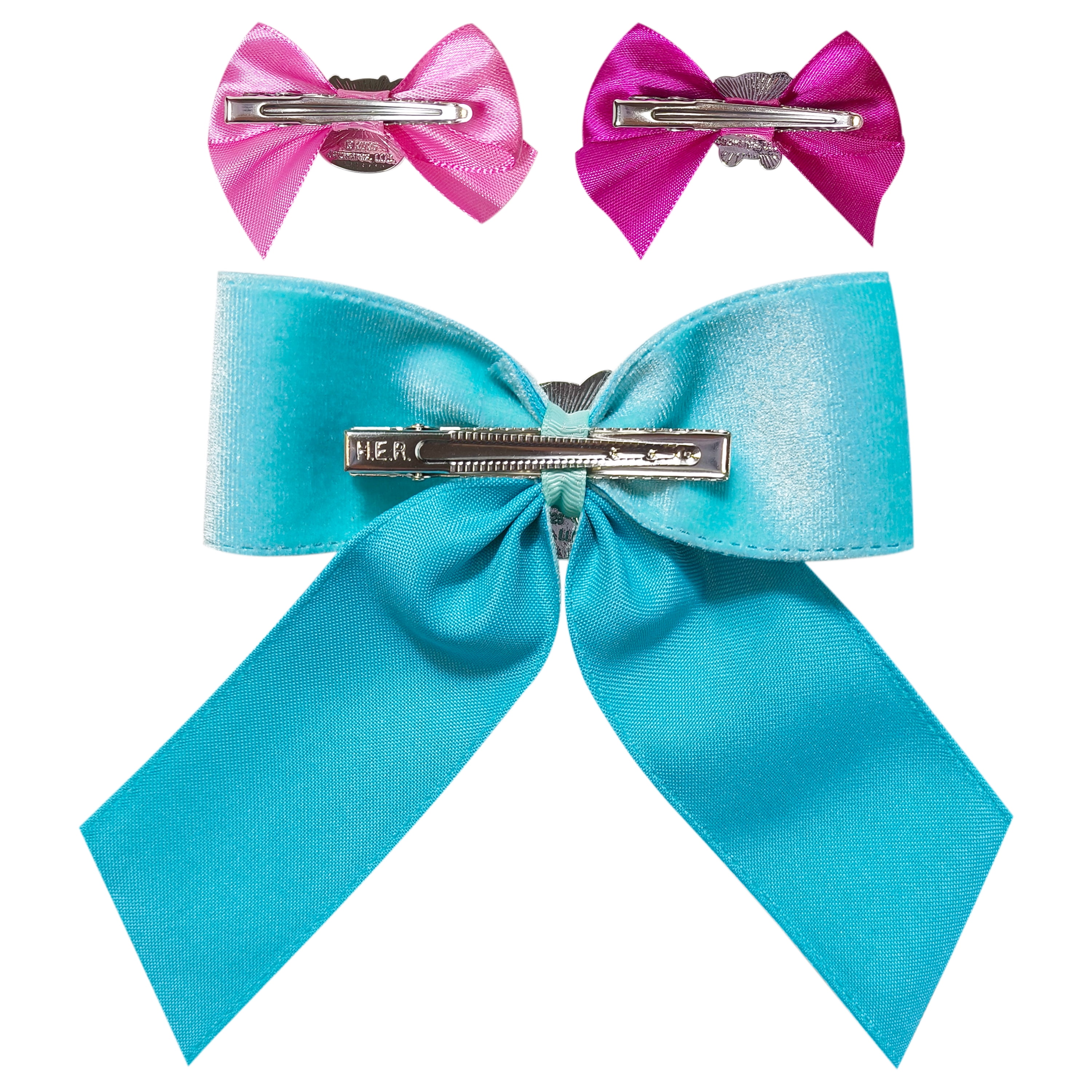 Squishmallow 3 Pack Clip Bows, 1 Large Bow and 2 Small Bows, All Ages
