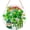 Clover, variant on Welcome Snowman Blue Door Sign For Front Door Decor,Green Pine Branch Snowflakes Wooden Sign 12"x 12" Round Wood Hanging Door Sign Winter Decoration for Wall Rustic Decor