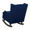 thumbnail image 4 of Bowery Hill Mid-Century Wood Glider in Ink Blue, 4 of 10