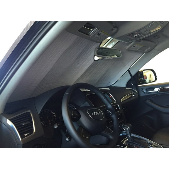 HeatShield, The Original Windshield Sun Shade, Custom-Fit for Audi Q5 SUV 2009-2017, Silver Series