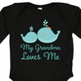 thumbnail image 4 of Inktastic My Grandma Loves Me Boys or Girls Long Sleeve Baby Bodysuit, 4 of 5