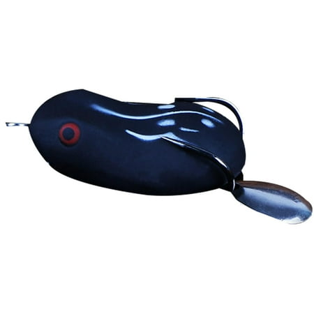 Bass Lures Frog Shape Fishing Lure with 2 Fishing Hooks Fishing Accessories and Equipment Freshwater Bait for Bass Trout Salmon