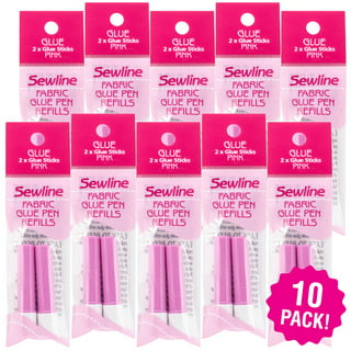  United Notions Pink Sewline Water-Soluble Fabric Glue Pen Refill  2 Count 10/Pk 10 Pack : Everything Else
