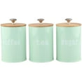 thumbnail image 2 of AMLESO 3-Pack Kitchen Canister Set With Airtight Lid For Food Storage, Store Coffee, Green, 2 of 8