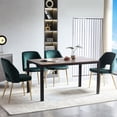 thumbnail image 2 of Dark Green Velvet Dining Chairs with Hollow Back and Six - color Options for Various Dining Room Styles, 2 of 4