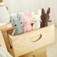 thumbnail image 5 of Baby Bunny Rabbit Plush Stuffed Animal Hand-Knit Doll Baby Sleep Toy Newborn Gif, 5 of 5