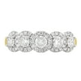 thumbnail image 3 of Arista 1.50 ct Round 5 Swarovski Stone Engagement Ring in Yellow plated Sterling Silver, 3 of 4