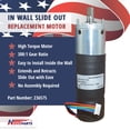 thumbnail image 1 of IN WALL SLIDE OUT MOTOR 236575 300:1 10mm Compatible with Lippert Components ONE YEAR WARRANTY, 1 of 5