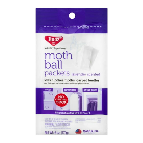Enoz Moth Ball Packets Lavender Scented, 6.0 OZ