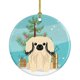 thumbnail image 1 of Adorno de cerámica color crema Caroline's Treasures Merry Christmas Tree BB4231CO1, 1 of 1