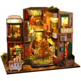 thumbnail image 1 of EIMELI DIY Miniature Dollhouse Kit 1 24 Scale Wooden Room Making Kit with Furniture and LED Light Handmade Mini Craft Exquisite Model Building Set for Child Home Decor, 1 of 8