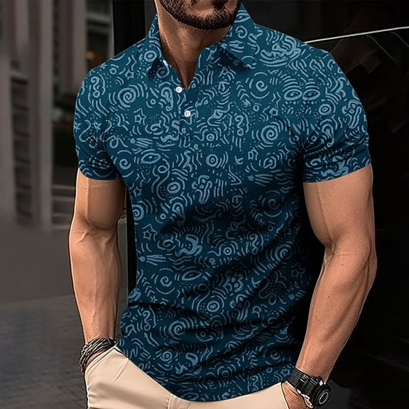 Goodtrade8 Athletic T Shirts for Men Polo Summer Pullover Short Sleeve Mens Shirts