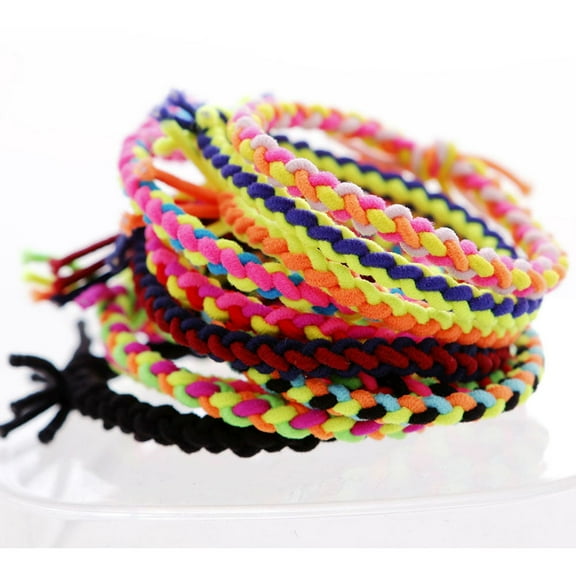 CTIRCHIU 20Pcs Hair Tie Assorted Color Elastic Ponytail Holder for Secure Hair Hold and Stylish Look