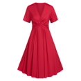 thumbnail image 1 of Vestido Talla Extra en a Cruzado Rosegal Vestidos casuales de talla grande, 1 of 5