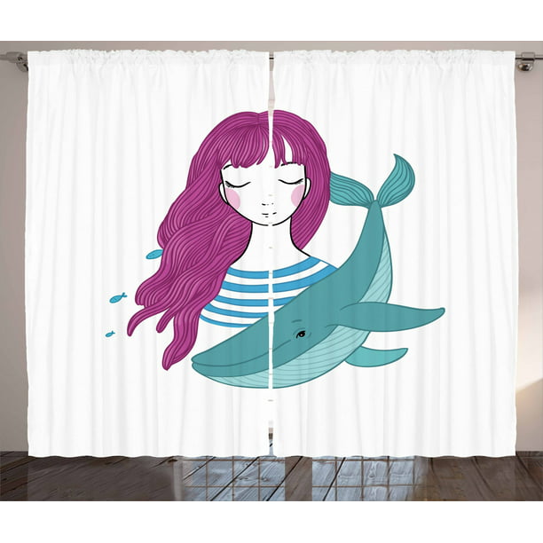 Girls Curtains 2 Panels Set, Curtains For Teenage Girl