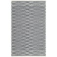 thumbnail image 4 of SAFAVIEH Montauk Nazca Geometric Cotton Area Rug, Ivory/Navy, 8' x 10', 4 of 9