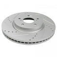 thumbnail image 5 of Geelife Performance Front Drilled Slotted Coated Brake Rotor Set For Honda Accord CR-V, 5 of 9
