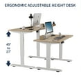 thumbnail image 4 of Jopath 55" W Electric Standing Desk,Home Office Electric Height Adjustable Standing Desk Lifting Range 27~45" Computer Desk for Home Office,Oak, 4 of 8