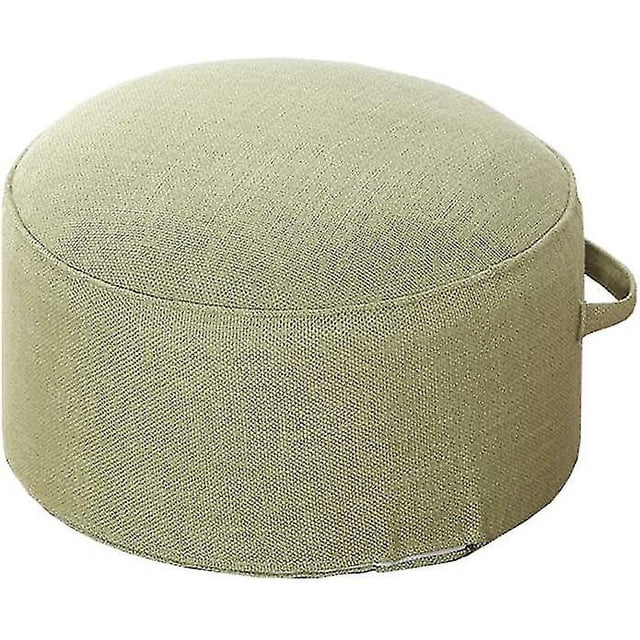 Pouf Rond Tabourets Confortables Ottoman Coussin de Sol Repose-Pieds Mobile Lavable pour Salon