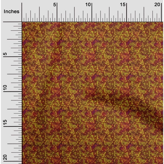 oneOone Rayon Brown Fabric Batik Diy Clothing Quilting Fabric Print Fabric By Yard 56 Inch Wide - JU