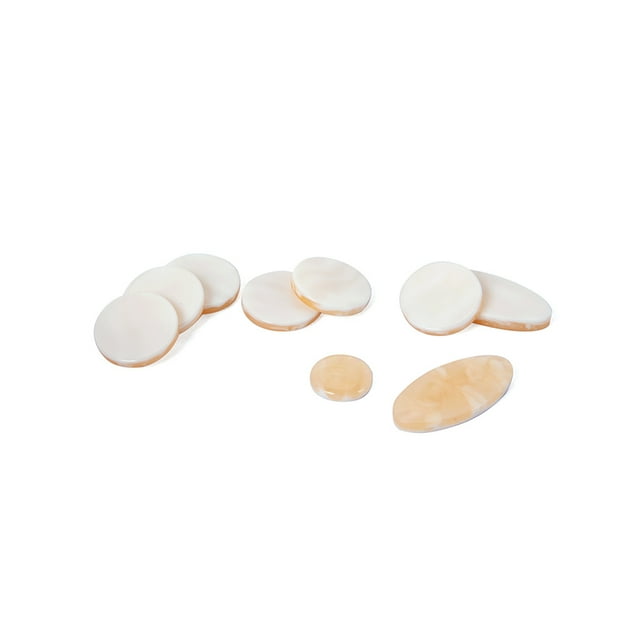 Lot de 9 Boutons Clés de Saxophone Acrylique Débutants et Entraîneurs Mini Soprano Alto Tenor Incrustations d'Instruments de Musique Accessoires de Remplacement Cadeaux