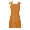 thumbnail image 6 of fheaev Jumpsuits for Women Casual Summer 1 Piece Outfits Solid Color Sleeveless Wide Leg Shorts Pants Rompers with Pockets Clubwear Loose Short Playsuits Rompers, 6 of 6