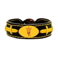 thumbnail image 1 of NCAA Arizona State Sun Devils Pitchfork Logo Team Color Gamewear Leather Football Bracelet, 1 of 3