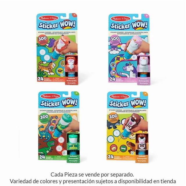 Set de Juego Melissa & Doug Sticker Wow Activity Pad Set Varios Modelos 1 Pieza