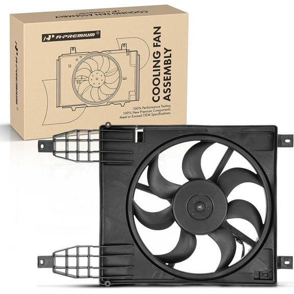 A-Premium Engine Radiator Cooling Fan Assembly Compatible with Chevrolet Aveo Aveo5 2009-2011 L4 1.6L & Pontiac G3 2009 & Suzuki Swift 2009