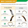 thumbnail image 4 of EVITA PERONI Hair Band for Eyewear, No Pressure, Non Slip Fashion Thin Headbands for Women - Tortoise - Hairband for Women's Hair, 4 of 10