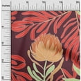 thumbnail image 2 of oneOone Cotton Jersey Maroon Fabric Tropical Floral Sewing Material Print Fabric By The Yard 58 Inch Wide, 2 of 4