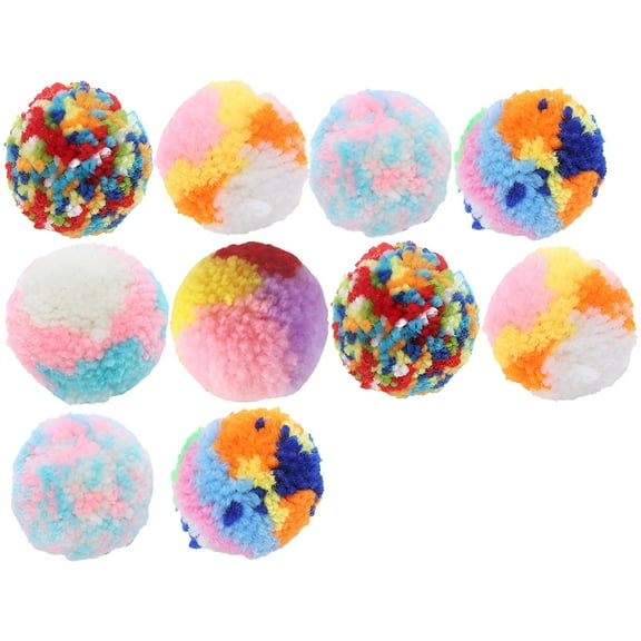 BESTSKY 10Pcs Cat Ball Toy,Cat Toys,Cat Interactive Toys for Indoor Cats,Colormixing1