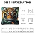 thumbnail image 5 of Patifu Flower Tiger Throw Pillow Cover,high-quality,Aesthetic Decorative,short plush,Pillow Case,for home decor,printed on both sides,zipper closure,for Car Couch Bedroom,Square 12x12in, 5 of 5