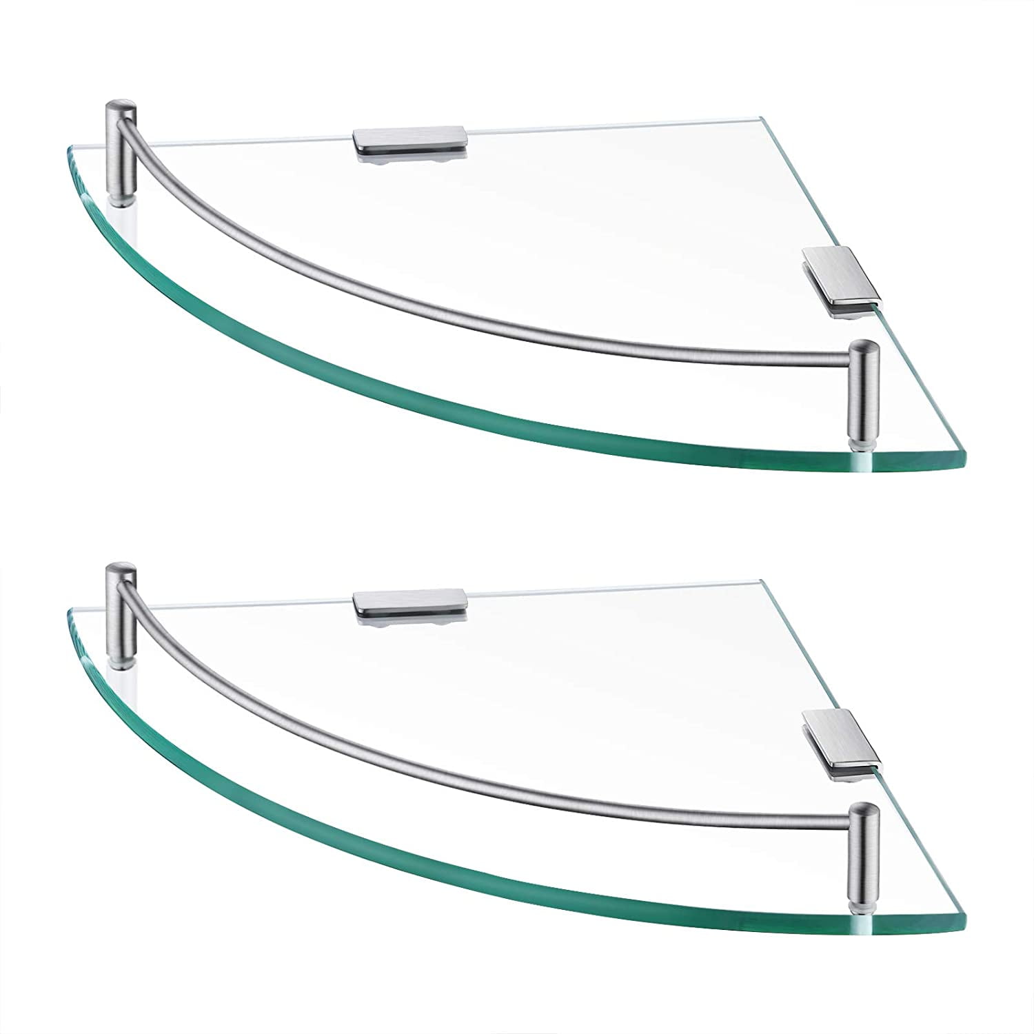 YorkHoMo Glass Corner Shelf Glass Shelves for Bathroom Shower
