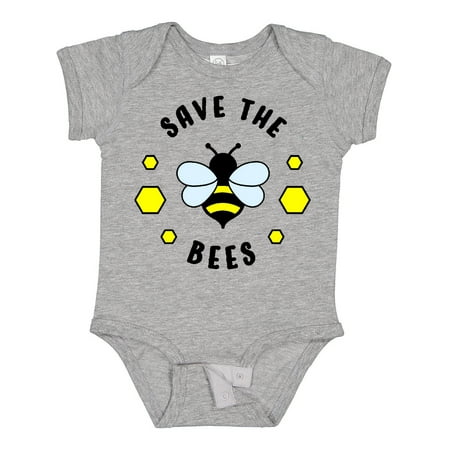 

Inktastic Save the Bees Gift Baby Boy or Baby Girl Bodysuit