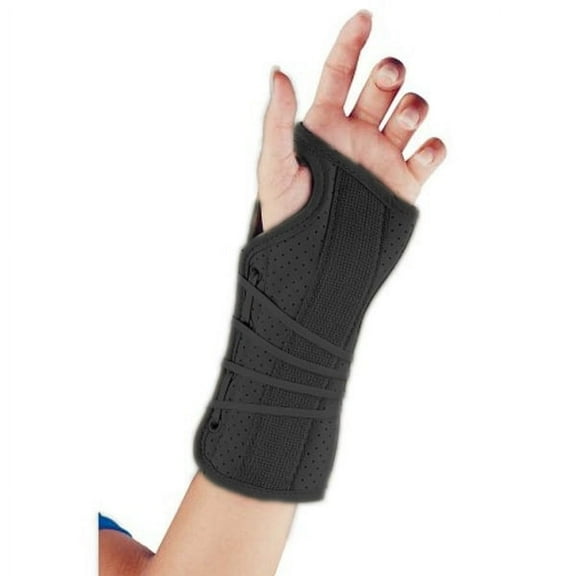 FLA Soft Fit Suede Wrist Brace - Black - Left Medium