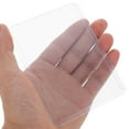 thumbnail image 4 of OULII 3Pcs Transparent Plastic Id Card Holder Sleeve Badge Protectors for Office School Travel Use, 4 of 6