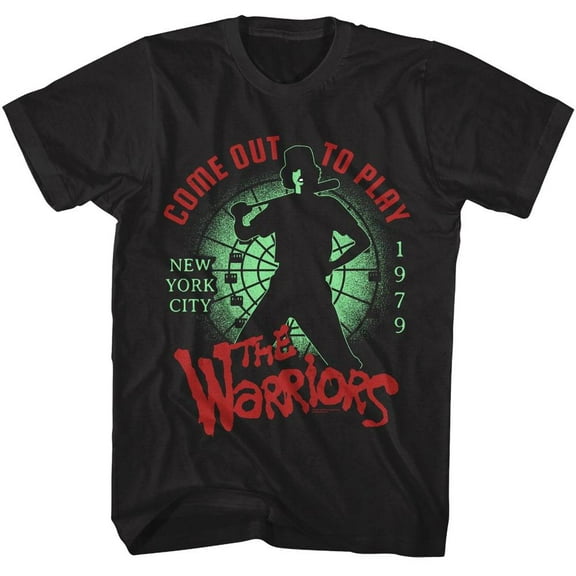 The Warriors Come Out To Play Men's T Shirt (Black, AdultM)