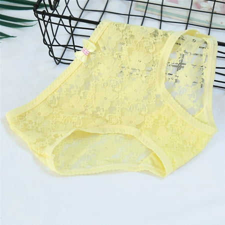 

Summer mesh panties breathable ladies briefs sexy lace cute bow girls panties