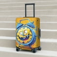 thumbnail image 6 of Hirioo Funny Alarm Clock Illustration for Elasticity Suitcase Cover (No luggage Included) Durable Luggage Protector Fits 18-32 Inch Luggage-Large, 6 of 7