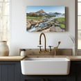 thumbnail image 5 of XUFX Modern Canvas Wall Art Nature Scenery Picture Home Decoration Glacier National Park in Canada Mountains Painting Mountain Lake Landscape Giclee Prints Artwork Framed 10x8inch, 5 of 5