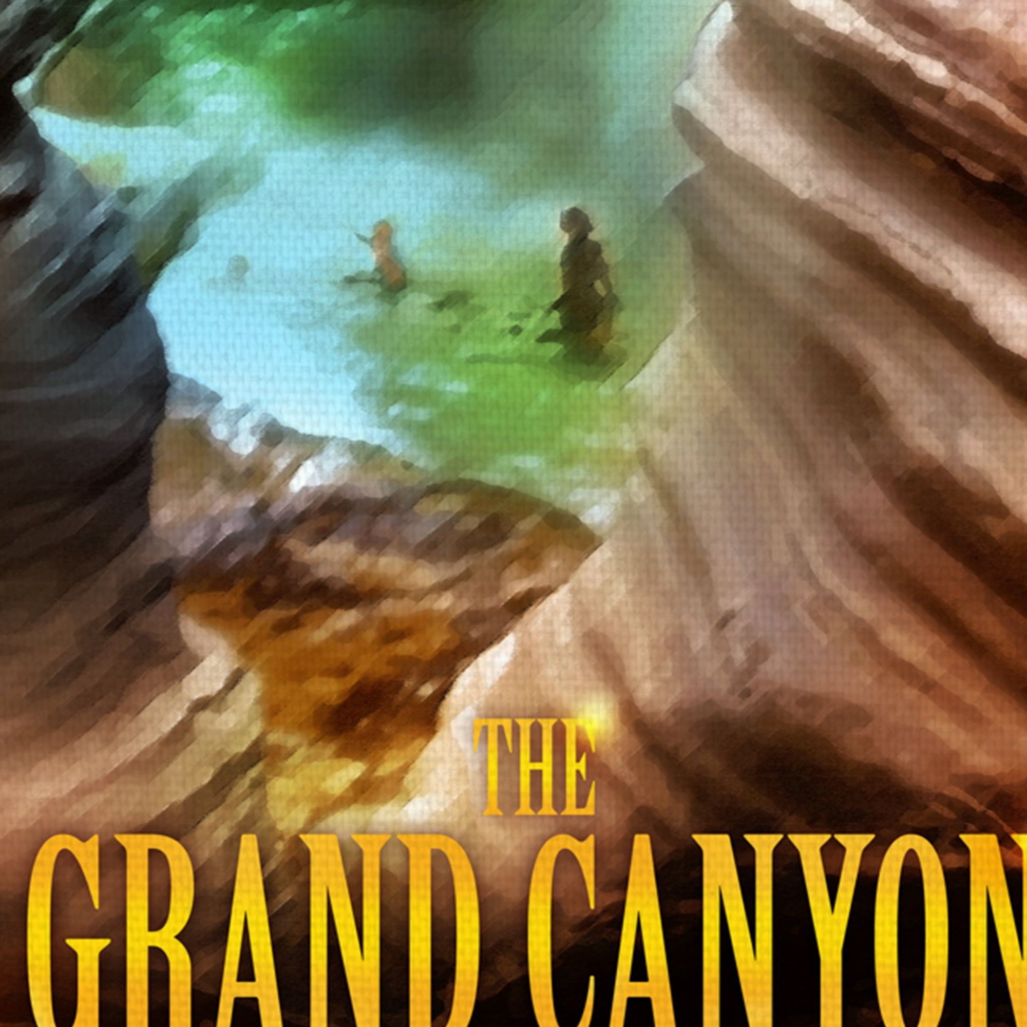 Grand Canyon Arizona by Old Red Truck Canvas Art