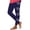 Dark Blue, variant on Women's Valentine's Day Leggings High Waisted Print Slim Stretchy Yoga Pants Full Length Footless Tights
