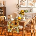 thumbnail image 5 of Fall Summer Table Runner 13x72 Inches, Sunflower Yellow Seasonal Farmhouse Burlap Indoor Kitchen Anniversary Dining Table Decor for Home Party, 5 of 7